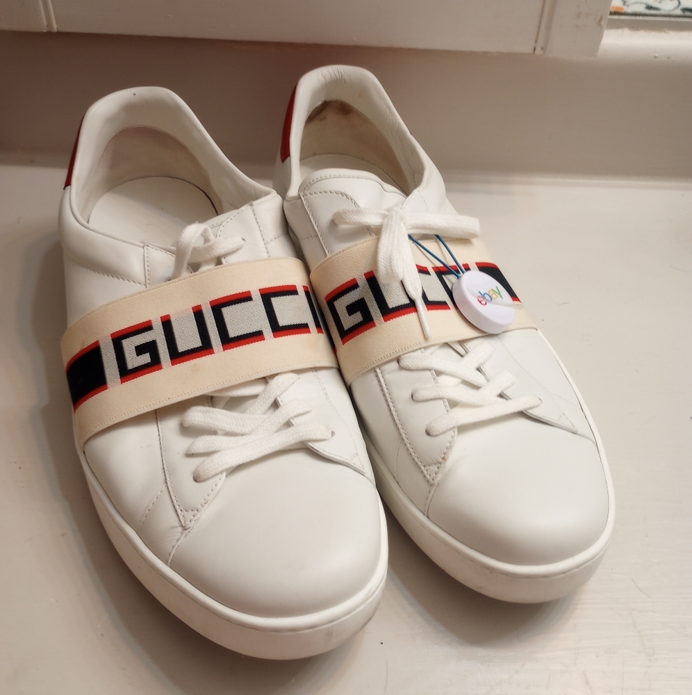 Gucci Ace Stripe Men's Classic Leather Sneakers